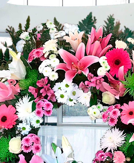 Enviar Corona Funeraria Flor Variada a Tanatorio de Alcobendas