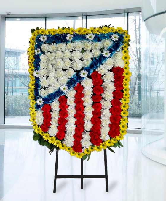 Centro escudo Atlético de Madrid para funeral